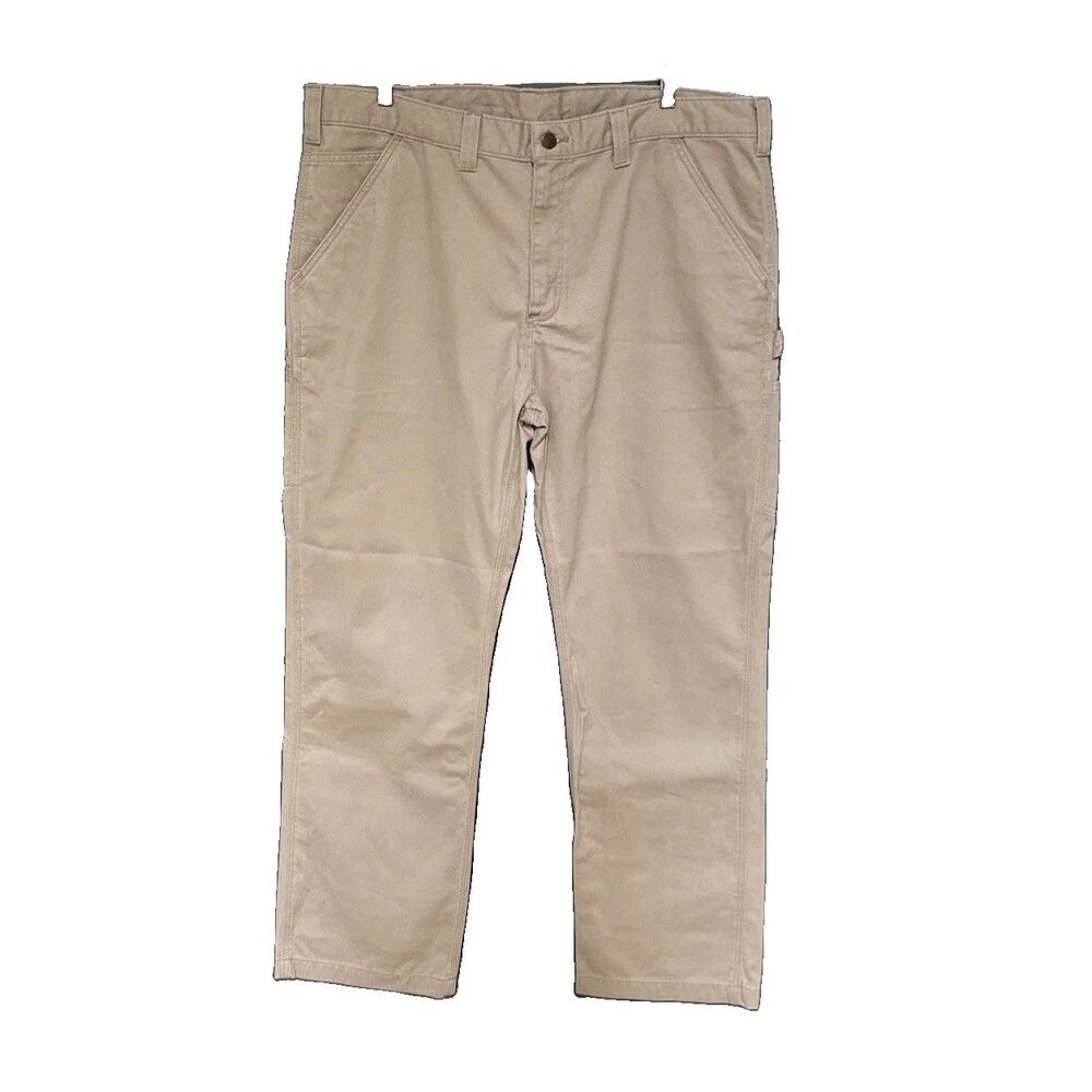 Carhartt Carpenter Pants 40x32 Men's Brown Duck Canvas Work Utility